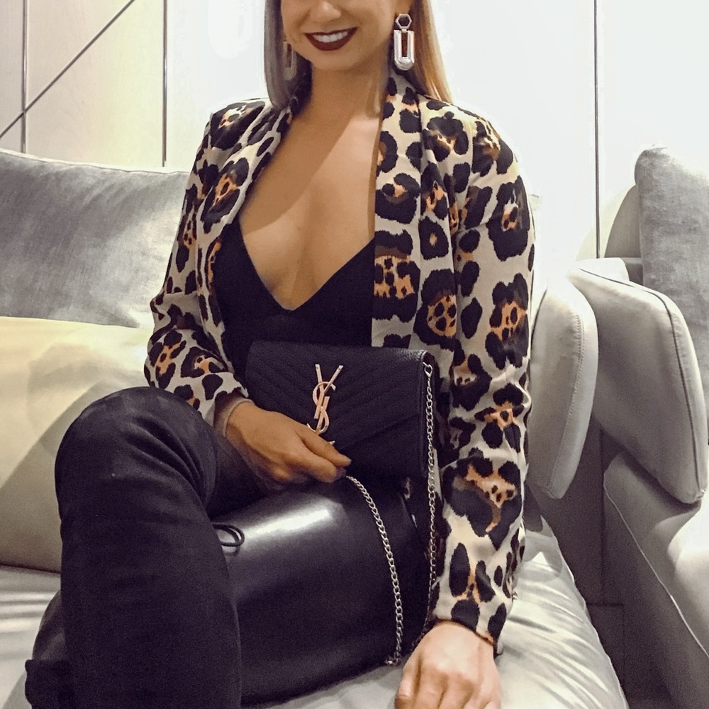 Leopard Print Blazer 🐆